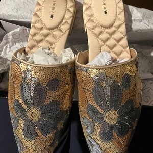 Birdies - The Dove, Gold Petal Sequin - size 9.5